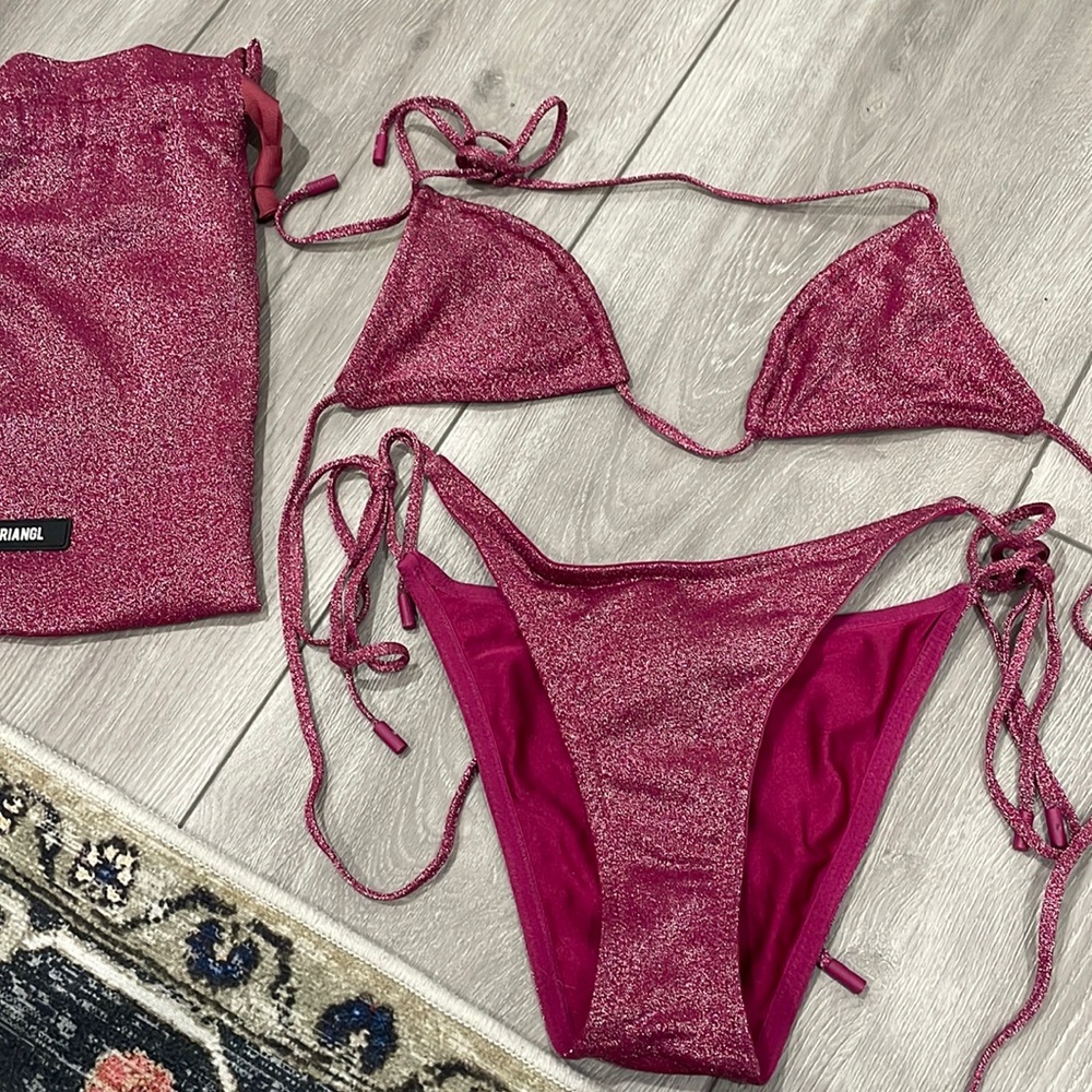 Triangl purple sparkle bikini